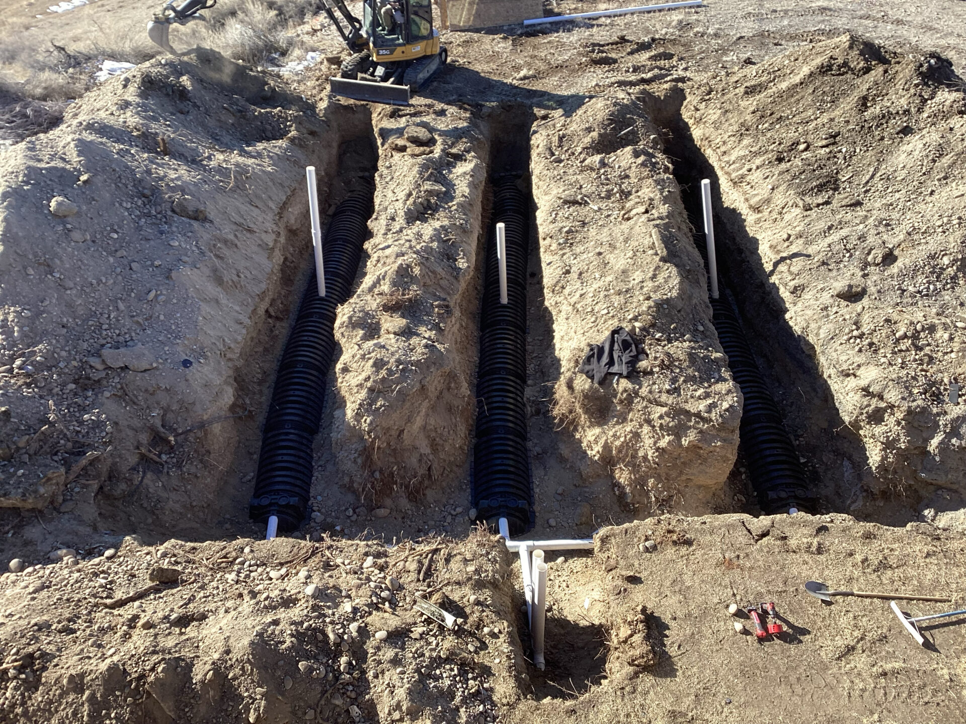 Leach Field Installation Leach Field Installation